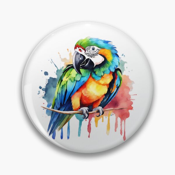 Item preview, Loro en estilo acuarela designed and sold by Elitegraff.