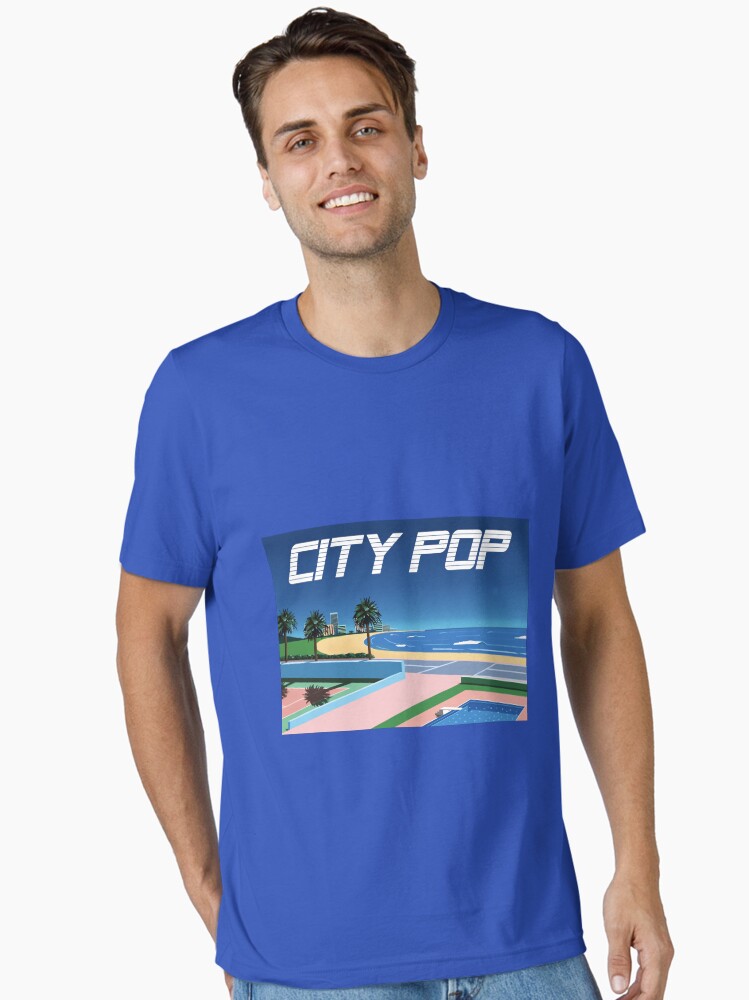 Aperçu 2 sur 7. T-shirt essentiel avec l'œuvre Citypop design (avec logo) créée et vendue par after5.