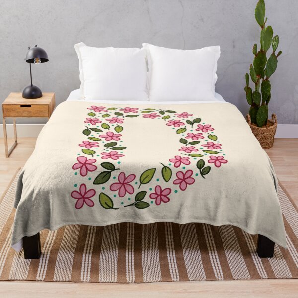 Aperçu de l'œuvre Lettre monogramme floral D créée et vendue par srsig designs.