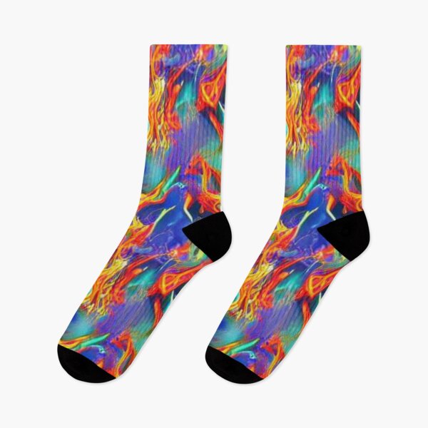 Item preview, Abstract Colorful Flames Pattern designed and sold by calibrit.