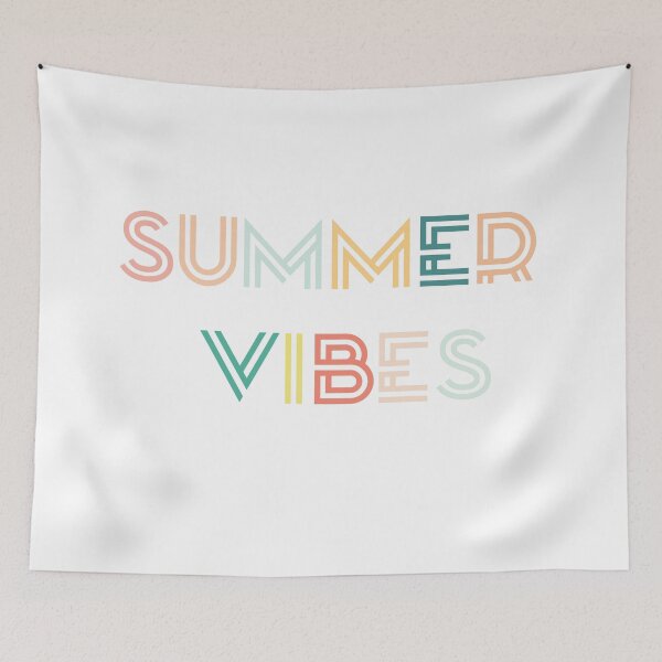 Item preview, Colorful Summer Vibes Saying designed and sold by Jodie Andrews.