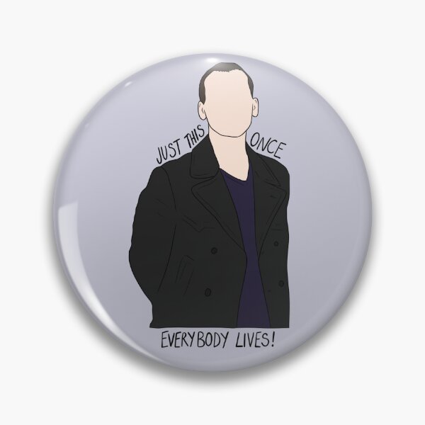 Item preview, "Just This Once, Everybody Lives!" Ninth Doctor Quote Print Design  designed and sold by abldesign.