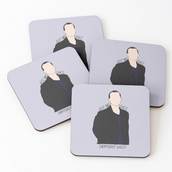 Item preview, "Just This Once, Everybody Lives!" Ninth Doctor Quote Print Design  designed and sold by abldesign.