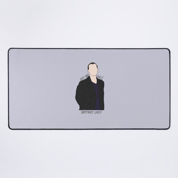 Item preview, "Just This Once, Everybody Lives!" Ninth Doctor Quote Print Design  designed and sold by abldesign.