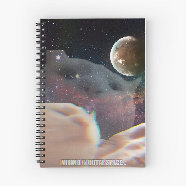 Item preview, Funny Cat Vibing In Outta Space, Vibing Cat Meme, Vibing Cat Is A Cool Cat designed and sold by haRexia.