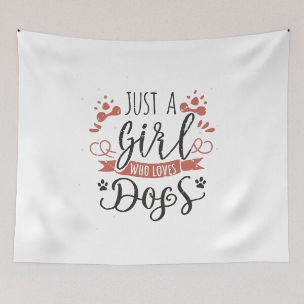 Item preview,  just a girl who loves dogs pet lover designed and sold by medbouk1.