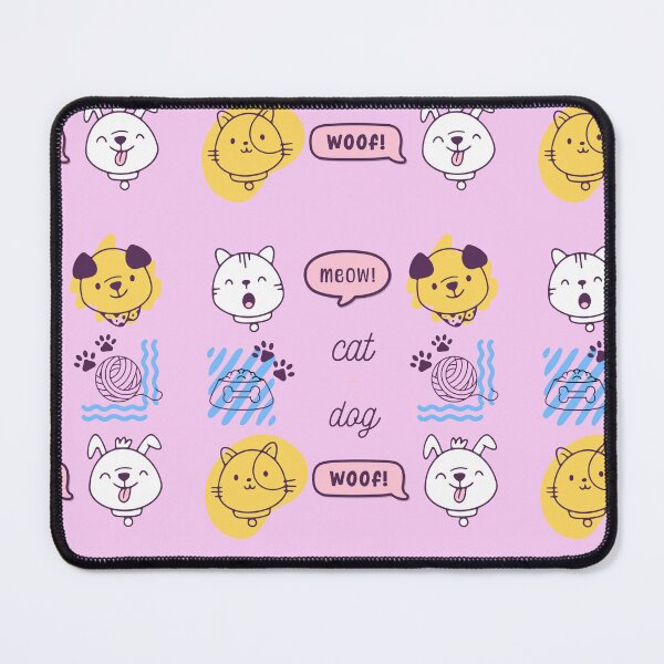 Item preview, cats and dogs, woof! Meow! cute pets designed and sold by PatternsColors.