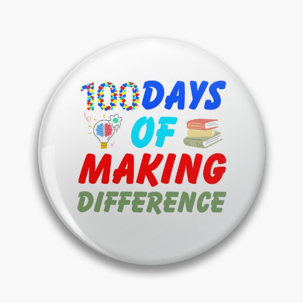 Item preview, 100 Days Of Making Difference 100th Day Of School Teacher designed and sold by DashBliss.