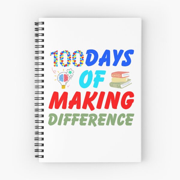 Item preview, 100 Days Of Making Difference 100th Day Of School Teacher designed and sold by DashBliss.