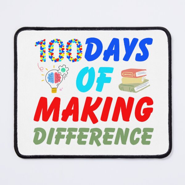 Item preview, 100 Days Of Making Difference 100th Day Of School Teacher designed and sold by DashBliss.