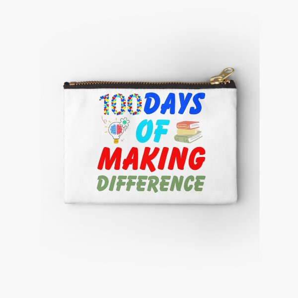 Item preview, 100 Days Of Making Difference 100th Day Of School Teacher designed and sold by DashBliss.