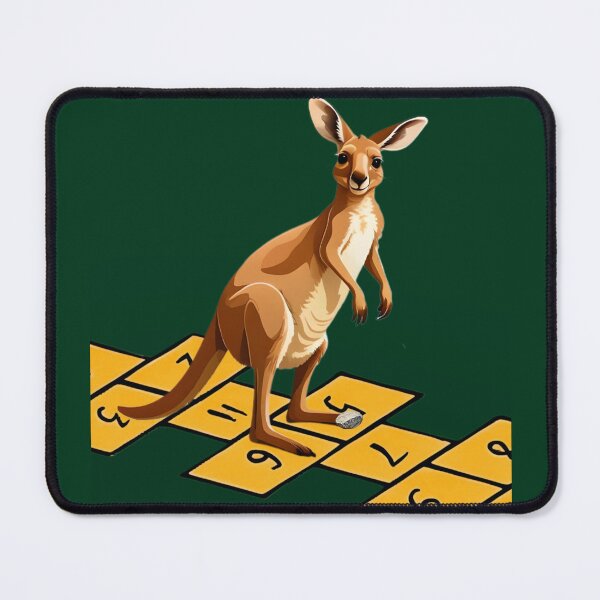 Item preview, Kangaroo playing hopscotch. designed and sold by Ciervo Primavera.