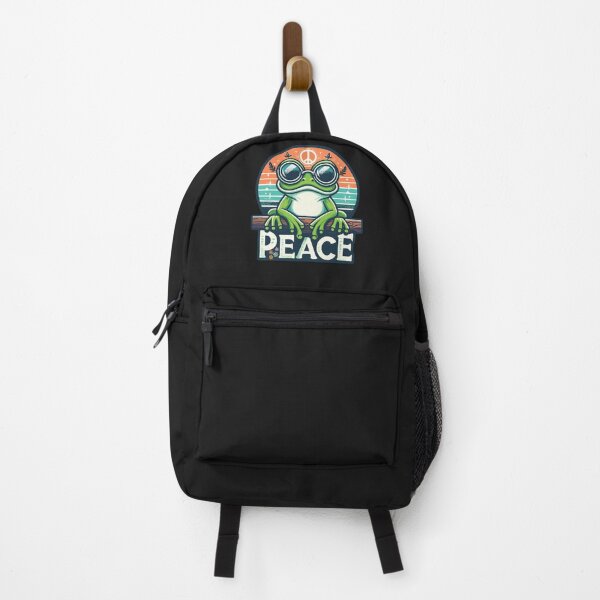 Item preview, Frog Peace Sign - Vintage Cute Frog designed and sold by JessArty ⭐⭐⭐⭐⭐.
