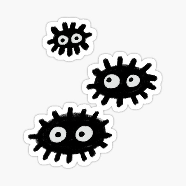 Spooky Soot Sprite Spiders Halloween Candy Corn  Sticker for Sale by Toshi  and Co.