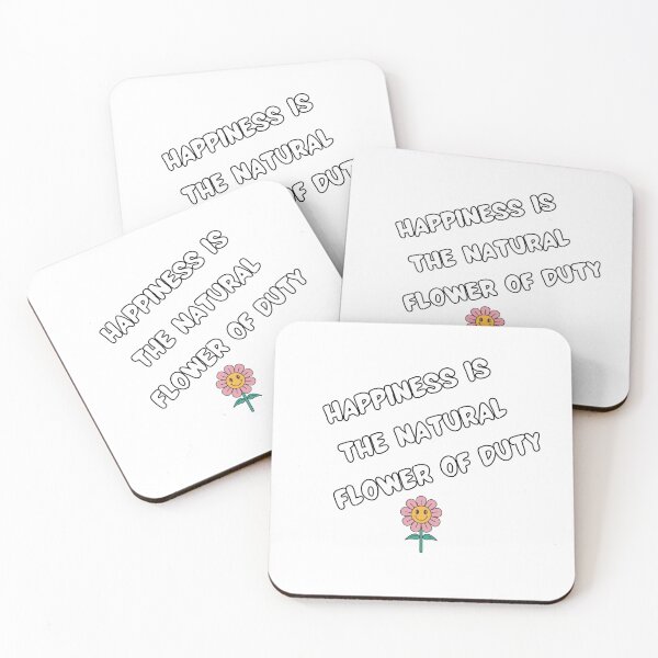Item preview, Happiness and Duty Groovy Flower designed and sold by Quote Gallery.