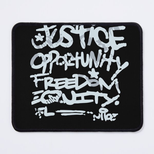 Item preview, Justice Opportunity Equity Freedom designed and sold by studiopekepeke.