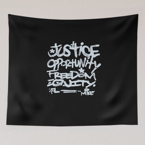 Item preview, Justice Opportunity Equity Freedom designed and sold by studiopekepeke.