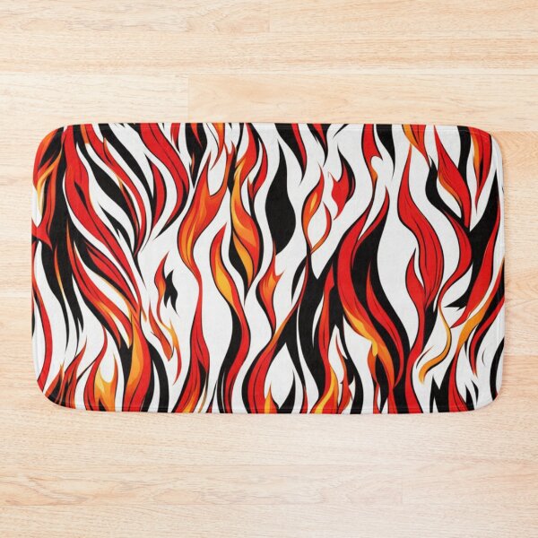 Item preview, Abstract Red and Black Flames Pattern designed and sold by calibrit.