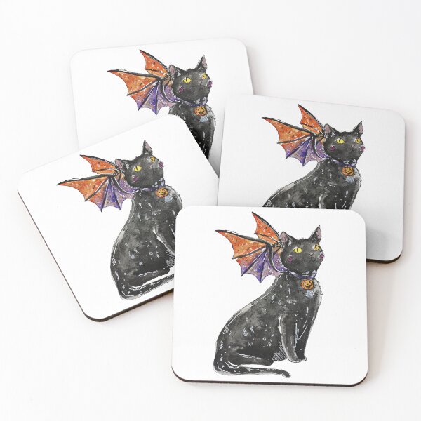 Artikelvorschau, Halloween-Drache, schwarze Katze entworfen und verkauft von Aquabunart.