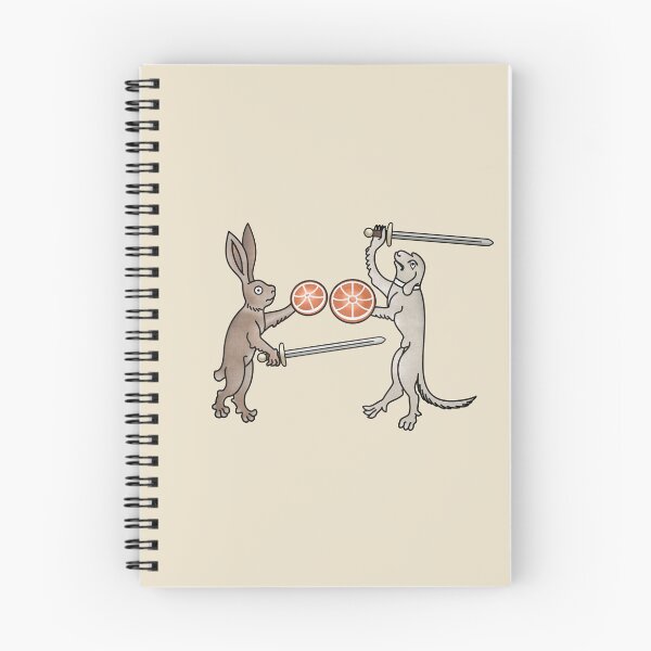 Item preview, Medieval Marginalia Rabbit vs Dog designed and sold by MargiKnights.