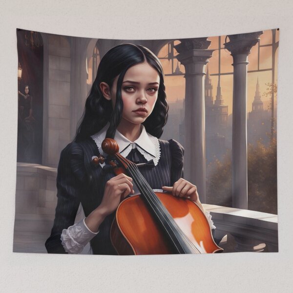 Item preview, Wednesday Addams Fan Art designed and sold by Simplybe1.