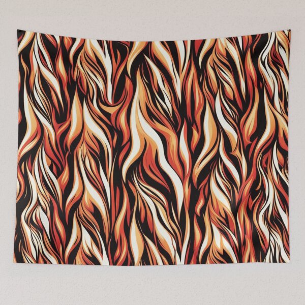 Item preview, Abstract Orange and Red Flames Pattern designed and sold by calibrit.