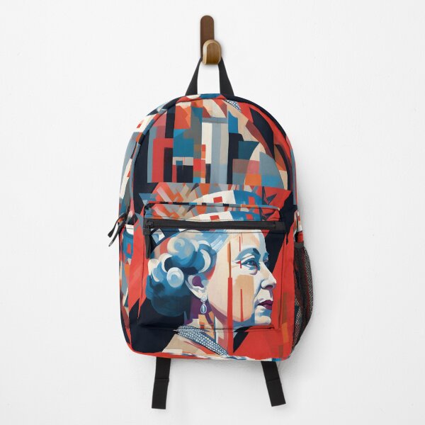 Item preview, Queen Elizabeth II's Tribute - Mesmerizing Dance of Styles, Fusion of Color-Field, Pop Art Boldness, and Geometric Cubism designed and sold by OlfactoART Studio.