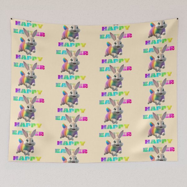 Item preview, HAPPY EASTER HAPPY, CUTE BUNNY, 3D designed and sold by La Loca.