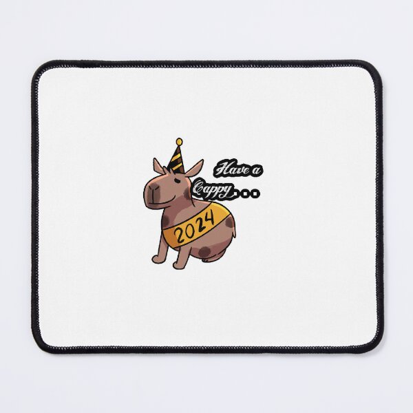 Item preview, Joyful New Year Capybara Sticker - Start the Celebration with Cuteness! designed and sold by thepapercat.
