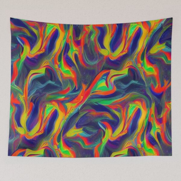 Item preview, Abstract Colorful Flames Pattern designed and sold by calibrit.