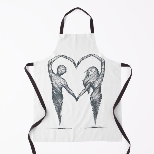 Item preview, Woman and Man Heart Line Art designed and sold by HcnDesigner.