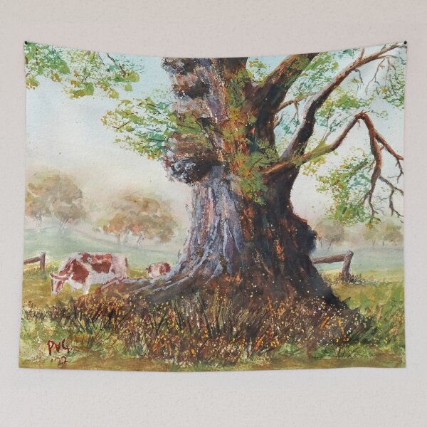 Item preview, Craggy Burled Gumtree - Watercolour designed and sold by Paul Gilbert.