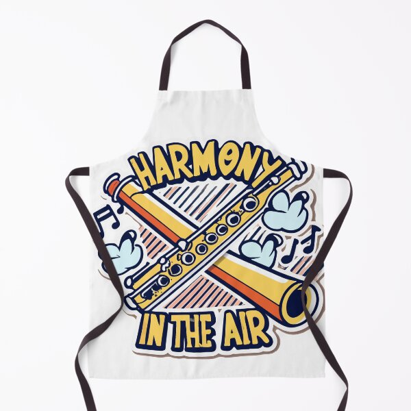 Item preview, Harmony in The Air - Flutes & Musical Staff designed and sold by NiftyWrx.