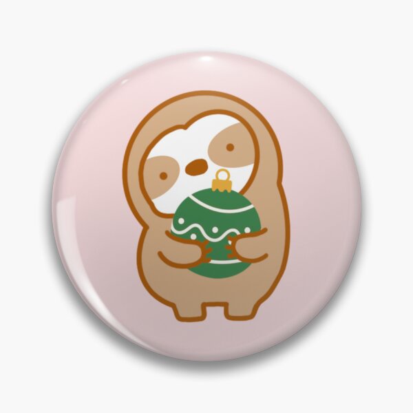 Item preview, Cute Christmas Green Ornament Sloth designed and sold by theslothinme.