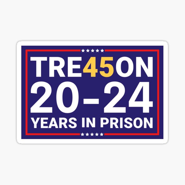 Artikel-Vorschau von Anti Trump, Tre45on 2024 Jahre im Gefängnis Politischer Bumper, designt und verkauft von yass-art.