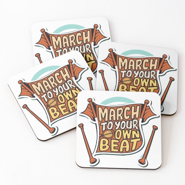 Item preview, March to Your Own Beat - Drumstick Parade Banner Illustration designed and sold by NiftyWrx.