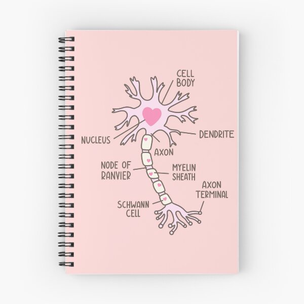 Item preview, Neuron Diagram Heart Pink Brown designed and sold by SofiaSava01.