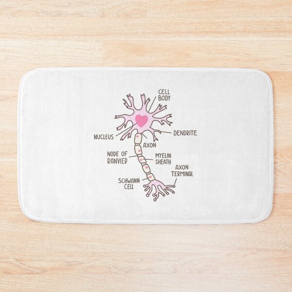 Item preview, Neuron Diagram Heart Pink Brown designed and sold by SofiaSava01.