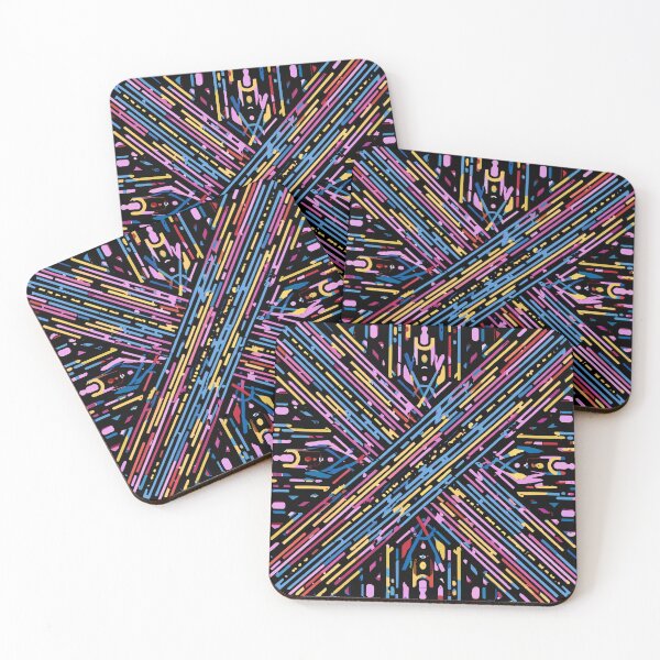 Item preview, Cyber Rainbow Lines Artwork designed and sold by Collision19.