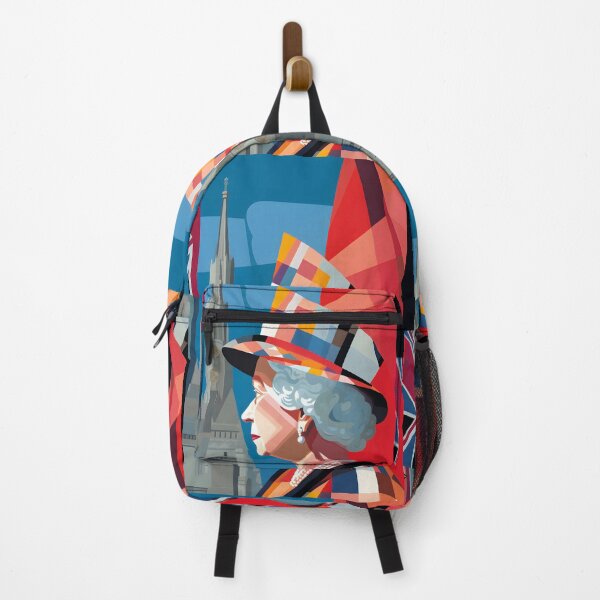 Item preview, Her Majesty's London- A Comprehensive Visual Symphony - Queen Elizabeth II's Mesmerizing Dance of Styles, Fusion of Colors, Bold Pop Art, and Geometric Cubism designed and sold by OlfactoART Studio.