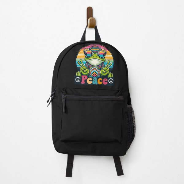 Item preview, Frog Peace Sign - Vibrant Cute Frog designed and sold by JessArty ⭐⭐⭐⭐⭐.