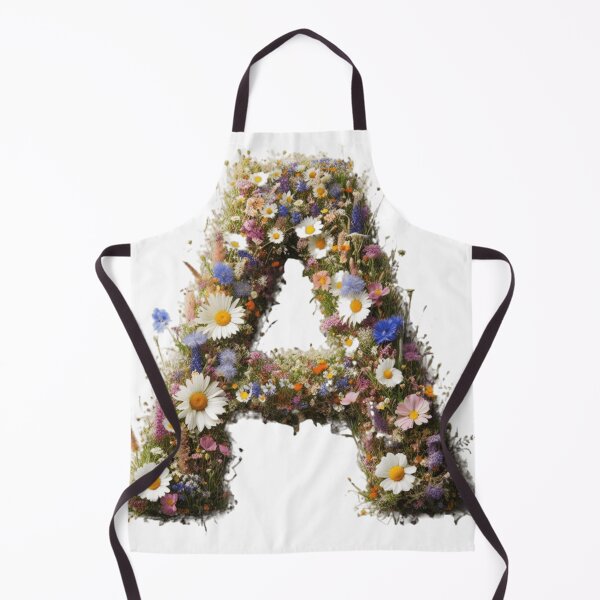 Item preview, LETTER A, capital A, Wild flowers designed and sold by erkabees.