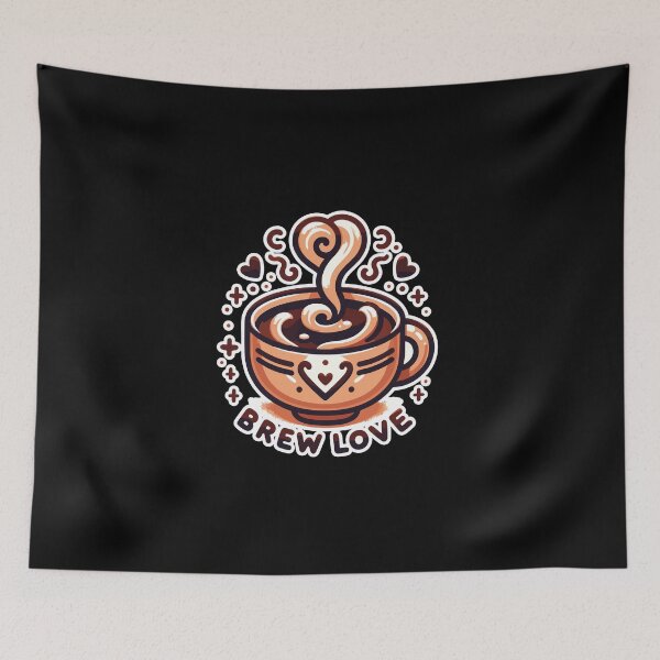 Item preview, Brew Love - Coffee Cup Illustration designed and sold by MrERNST.