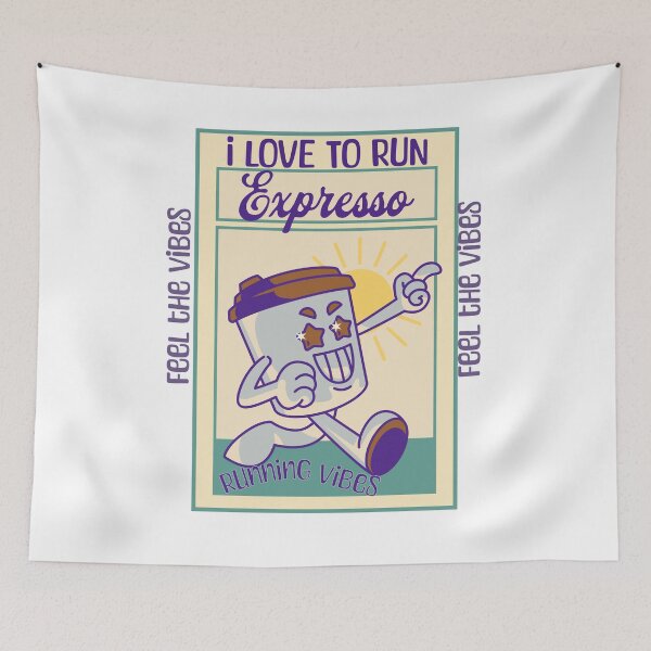Item preview, Expresso I love to run, running vibes designed and sold by BritishDelights.