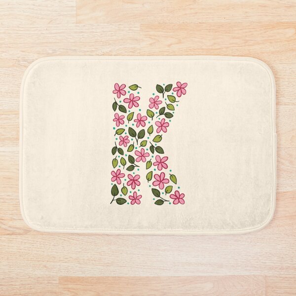 Item preview, Floral Monogram Letter K designed and sold by srsig designs.