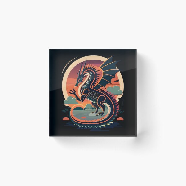 Item preview, Logotipo vibrante de Dragon Stance designed and sold by DragonRealms.
