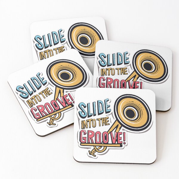 Item preview, Slide into the Groove Trombone Sticker designed and sold by NiftyWrx.