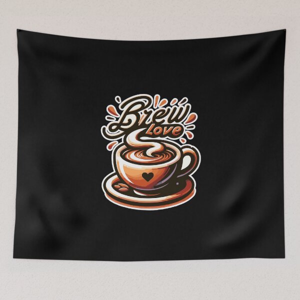 Item preview, Brew Love - Coffee Cup Illustration designed and sold by MrERNST.