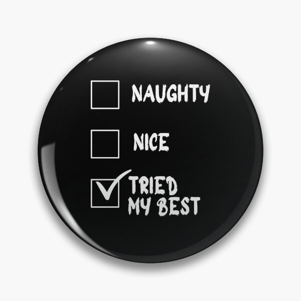 Item preview, Mens Naughty List Nice List Tried My Best FunnyFail designed and sold by JustCrafted.