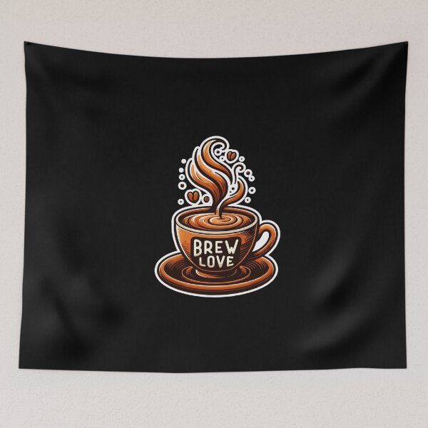 Item preview, Brew Love - Coffee Cup Illustration designed and sold by MrERNST.